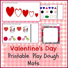 Valentine S Day Free Printable Play Dough Mats Valentines Day Activities Valentine Activities Valentine S Day Diy