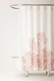 Climbing Coral Shower Curtain Coral Shower Curtains Beach Shower Curtains Bathroom Shower Curtains