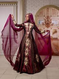 2017 Tesettur Bindalli Fantasy Gowns Arabian Dress Edwardian Dress