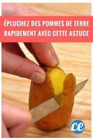 Epluchez Des Pommes De Terre Super Rapidement Avec Cette Astuce En 2020 Trucs Et Astuces Cuisine Pomme De Terre Eplucher Des Pommes De Terre