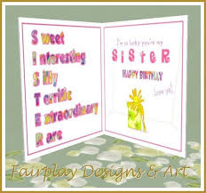 Birthday card rituals differ from people's preferences, almost like a birthday cake. Second Life Marketplace Fda Lucky You Are My Sister Birthday Card