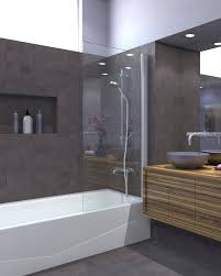 No metal beyond hinges and a handle. Glass Shower Panels Semi Frameless Shower Door Ark Showers