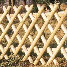 The top uk professionals in fencing, avs fencing supplies, have an amazing range of rustic fencing materials. Half Round Expanding Diamond Panel Garden Panel Tate Fencing