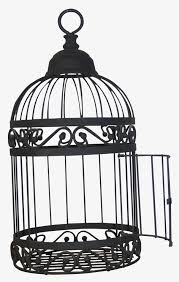 Open The Black Bird Cage Png And Clipart Cage Tattoos Black Bird Cage Vintage Bird Cage