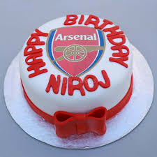 Birthday cake designs real madrid how to make easy. Arsenal Printed Cake