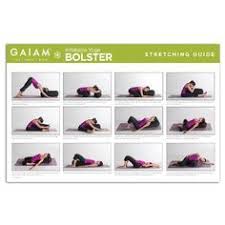 Yoga Bolster Stretching Guide Restorative Yoga Yoga