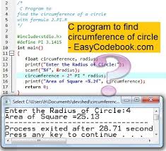 Π (pi) is a mathematical constant that relates a circle's circumference to its diameter. C Program To Calculate Circumference Of Circle Easycodebook Com