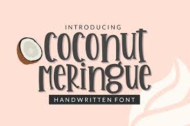 Gimp uses the freetype 2 font engine to render fonts, and a system called fontconfig to manage them. Coconut Meringue Handwritten Font For Crafters Ttf Otf 272768 Handwritten Font Bundles