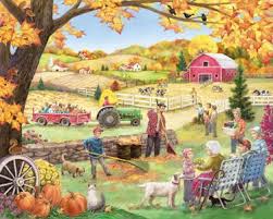 Countryside Autumn Jigsaw Puzzle 1000 Piece Puzzles Vermont Christmas Co Vt Holiday Gift Shop Fall Jigsaw Puzzles Vermont Christmas Company Jigsaw Puzzles