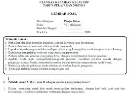 Kisi Kisi Soal Dan Kunci Jawaban Ukk Penjas Smp Kelas 8 Kurikulum 2006 Didno76 Com