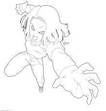 Android 17 is a character from dragon ball z. Dragon Ball Super Android 17 Lineart By Victormontecinos On Deviantart