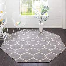 There are 561 octagon rug for sale on etsy, and they cost $109.42 on average. Light Gray 5 X 5 Trellis Frieze Octagon Rug Shagrugs Com