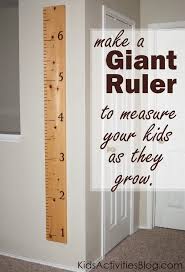 Watch The Kids Grow Measure Them With A Ruler Giant Ruler Wall Ruler Diy For Kids