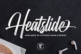 Some scripts are more formal like elegant calligraphy, while others are casual like cursive handwriting. Heatslide 49708 Script Font Bundles Creative Fonts Popular Free Fonts Free Font