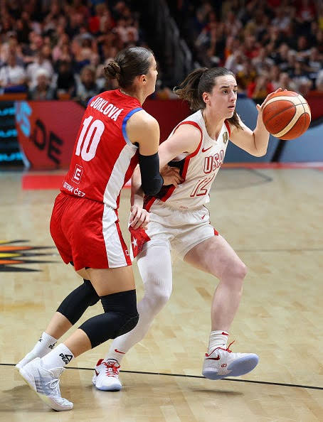 Caitlin Clark photos, Team USA vs Czechia in FIBA World Cup today