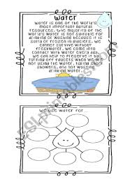Water Esl Worksheet By Tifon