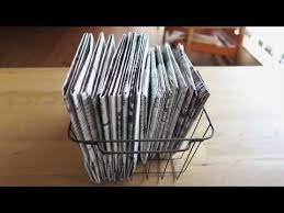 大容量 厚手で丈夫な大サイズの新聞紙ごみ袋の作り方 youtube ゴミ箱 作り方 新聞紙 ごみ袋