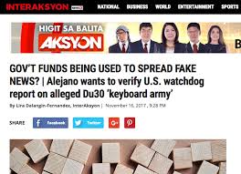 The Misleading Headlines Of Gma7 S And News5 S Gov T Keyboard Army Story Get Real Post