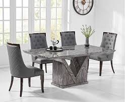Mocha 160cm Grey Marble Dining Table With Angelica Chairs Dining Table Marble Marble Dining Marble Top Dining Table
