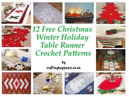 Free crochet round table cloth. 12 Free Christmas Table Runner Crochet Patterns Crafting Happiness
