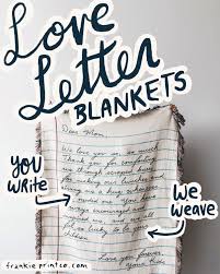 Love Letter Blanket Handwriting Sentimental Gifts Best Gifts Thoughtful Gifts