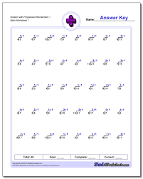 Simple division worksheets for parents and teachers to use with their kids. Division Worksheets For You To Print Right Now Beginning Progressive Remainders V1 Beginning Division Worksheets Worksheets Math Topics For Kids Standard Grid Paper Rhombus Definition Standard 5 Mathematics Syllabus My Math Worksheets