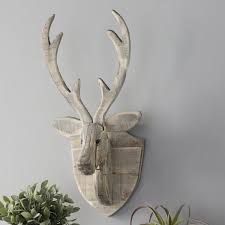Recycled Wooden Deer Head Hanging Wall Decor Decoracion Pared Madera Animales De Madera Manualidades De Decoracion