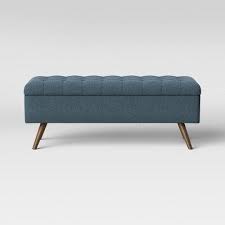 Save your space from clutter with a convenient storage bench or add a finishing touch of charm to your bedroom with an upholstered ottoman. Arthur Tufted Storage Bench Blue Project 62 Tufted Storage Bench Decorative Storage Bench Storage Bench
