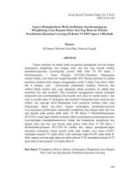 We did not find results for: Upaya Meningkatkan Motivasi Belajar Dan Kemampuan Menghitung Luas Bangun Datar Dan Segi Banyak Melalui Pendekatan Quantum Learning Di Kelas Vi Sdn Inpres 5 Birobuli Buacani Jurnal Kreatif Tadulako Online 7093 23652 1 Pb