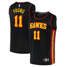 Get the nike nba jerseys in nba fastbreak, throwback, authentic, swingman and many more styles at fansedge today. Trae Young Atlanta Hawks Fanatics Branded 2020 21 Fast Break Replica Jersey Statement Edition Black