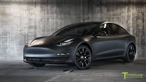 This might be your favorite tesla model 3 customization yet. Tesla Model 3 Customized To Look Like The Matte Black Model 3 Prototype Youtube