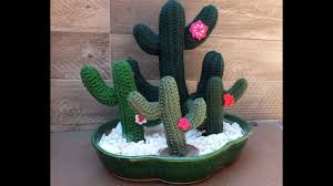Lo hacemos todo igual que el pequeño pero con los siguientes puntos: Cactus Con Brazos Hecho Con Ganchillo Youtube