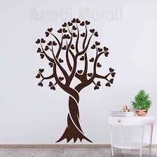 Globleland 31cm albero della vita parete in legno arte geometria sacra. Adesivi Murali Albero Stilizzato Cuori Decorazioni Da Parete Per La Casa