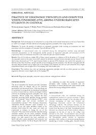 If you spend lots of time looking at a computer screen, you could be at risk for computer vision syndrome, or cvs. Pdf Practice Of Ergonomic Principles And Computer Vision Syndrome Cvs Among Undergraduates Students In Chennai Seetharaman N Academia Edu