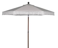 Better Homes Gardens Ventura White 7 5 Fringe Push Up Tilt Patio Umbrella With Faux Wood Pole Walmart Com In 2020 Patio Umbrella Better Homes Gardens Better Homes