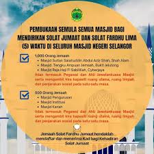 Makluman Pembukaan Semula Semua Masjid Masjid Baru Seksyen 7 Shah Alam Facebook