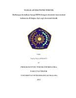 Pengetikan naskah makalah ditulis dalam bahasa indonesia yang baik dan benar, diketik dengan menggunakan microsoft word, font times new roman ukuran 11pt kecuali judul, abstrak dan alamat instansi, alignment justified, spasi. Tata Cara Membuat Makalah