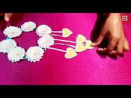 + watercolor paper + flower shapes punch, two sizes for extra dimension + tan and green dye +2 bowls to mix dye inside + a sewing pin + scissors first, you'll want to age your pot so it has time to dry before potting your paper flowers. Paper Craft Ideas Room Decor Ideas Nursery Paper Flowers Diy Paper Flower Wall Decoration Ideas Youtube