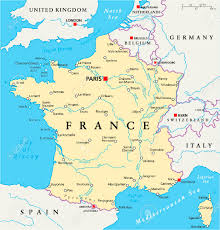 Sie befinden sich auf seite 1 von 3. Frankreich Politische Karte Mit Der Hauptstadt Paris Die Nationalen Grenzen Die Wichtigsten Stadte Und Flusse Englisch Etikettierung Und Skalierung Illustration Lizenzfrei Nutzbare Vektorgrafiken Clip Arts Illustrationen Image 31785562