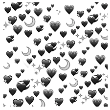 Freetoedit Black Blackemoji Moon Heart Hearts Blackhearts Remixed From Avocado1978 In 2020 Emoji Wallpaper Cute Emoji Wallpaper Cute Tumblr Wallpaper