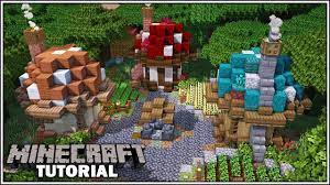 A good seed for start in which you spawn next to two villages near the mushroom biome. How To Build A Small Starter Mushroom House Minecraft Tutorial Youtube