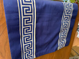 Table Runner Navy Table Runner Navy Geometric Table Runner Navy Blue Christmas Hanukkah Table Runner Hol Navy Table Runner Navy Table Geometric Table
