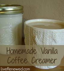 homemade vanilla coffee creamer