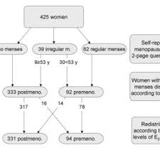 Flow Chart Of Menopausal Status Classification In The Study