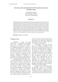Https Media Neliti Com Media Publications 74656 En Testing And Assessment In English Langua Pdf