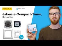 Einbau Und Installation Jalousie Compact Timer Busch Jaeger Youtube