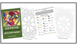 Download Serene Color By Number Coloring Book With No Show Numbers Illustrated By Anne Manera Single Page