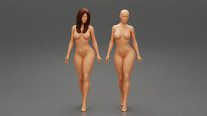STL-Datei Frau Figur Nackt 2 3D-Druck Modell・Design für 3D-Drucker zum  herunterladen・Cults