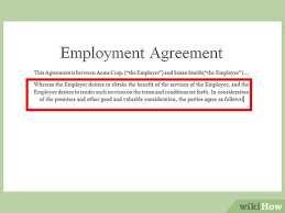 Agency agrees to indemnify, defend, and hold the company harmless from and against any and all costs, expenses (including attorneys' fees), liabilities, damages. How To Write An Employment Contract With Pictures Wikihow