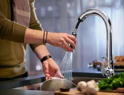 this smart kitchen sink faucet will